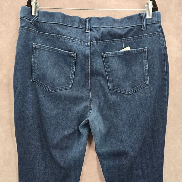 Time and Tru Blue Skinny Stretch Pullon Jegging Bottoms Pants Plus XXL 2XL - Picture 5 of 8